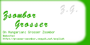 zsombor grosser business card